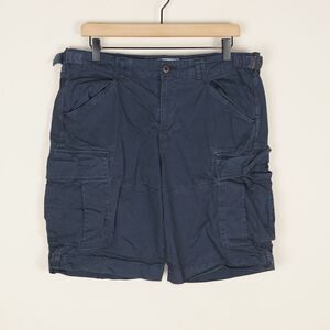 Guideboat Navy Blue Cotton Cargo Shorts Mens Sz 33